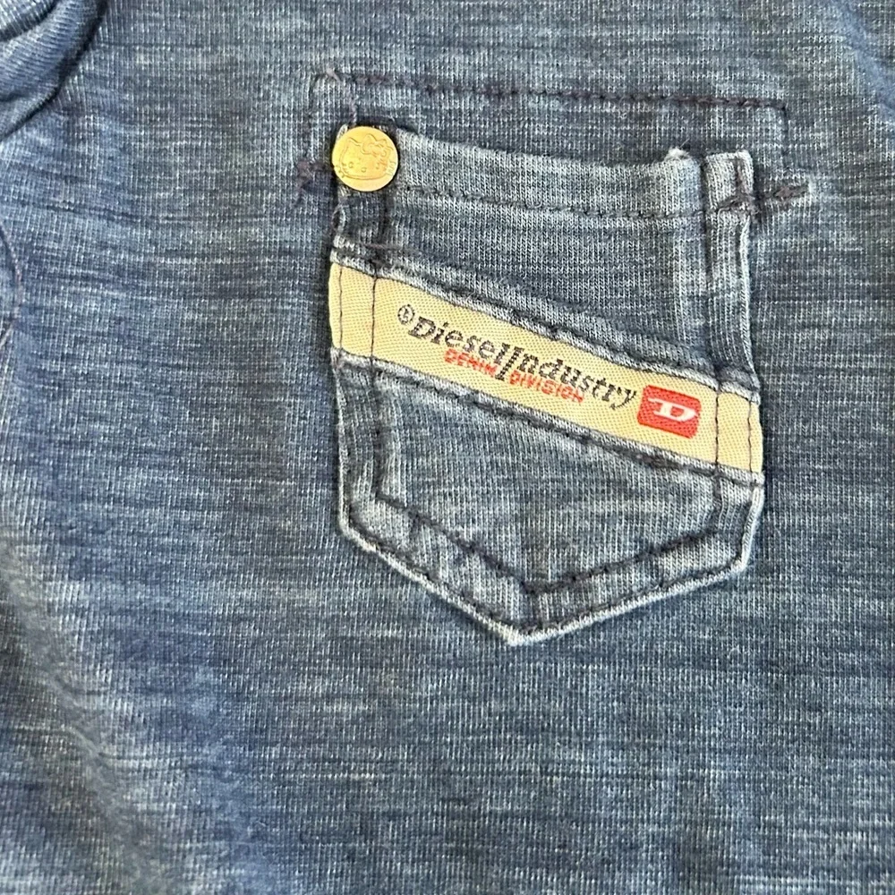Diesel industrial Hello Kitty girls size 7 blue jean puff dress